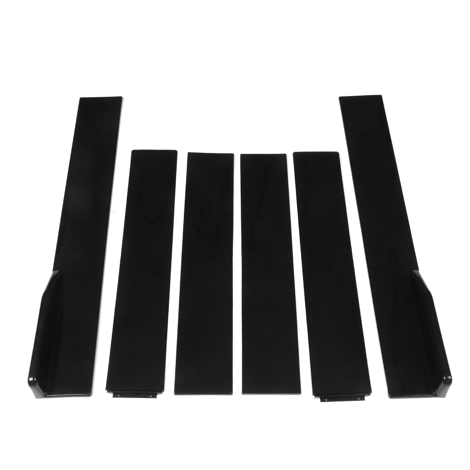 Universal Side Skirt, Length Black Sturdy 6PCS Car Side Skirt For