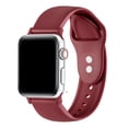 thumbnail image 1 of Posh Tech Cranberry Silicone Replacement Apple Watch Band (Fits All Models), 1 of 6