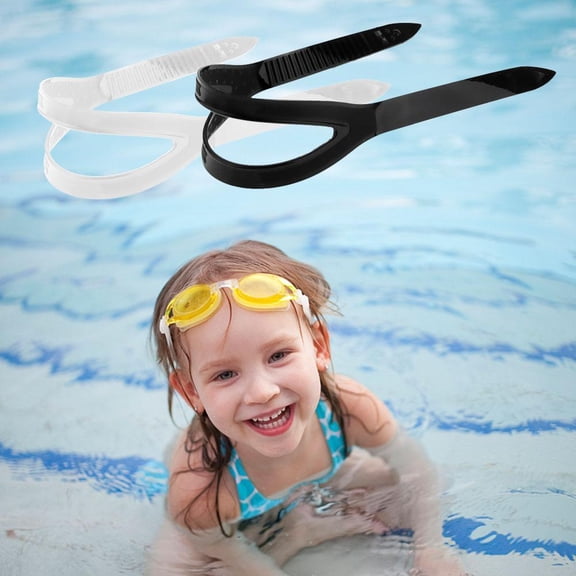 Universal Silicone Diving Mask Strap, Replacement Snorkeling Mask Headband, Soft Comfortable Swim Goggle Strap for Water Sports,black