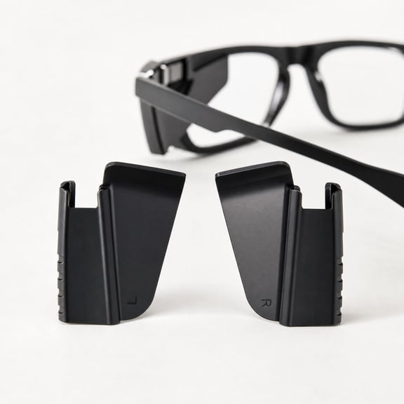 Universal Silicone Glasses Side, Side Shields for Glasses, Glasses Accessories, Side Shields for Prescription Glasses, 1 Pair 2X1.5 in Flexible Anti-Splash Side Eye Guards Fit for