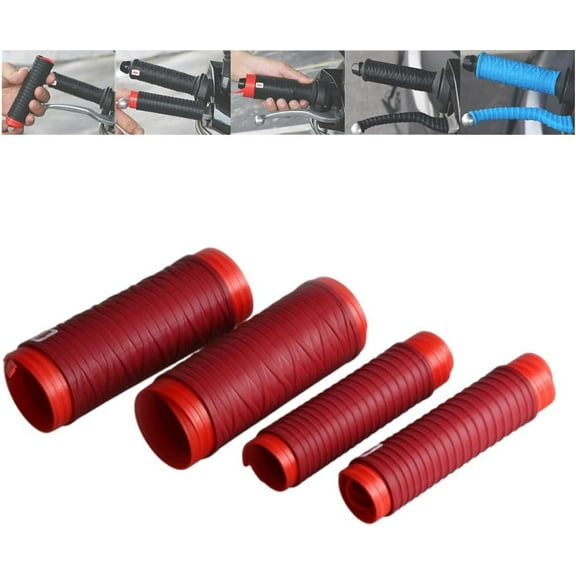 Universal Silicone Handlebar & Brake Lever Grip Covers,Non-Slip Wrap-Around Motorcycle Grips with Brake Lever Grip Wrap,Motorcycle Handlebar Tape