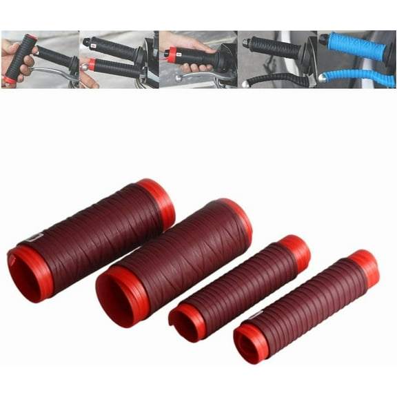 Universal Silicone Handlebar & Brake Lever Grip Covers,Non-Slip Wrap-Around Motorcycle Grips with Brake Lever Grip Wrap,Motorcycle Handlebar Tape