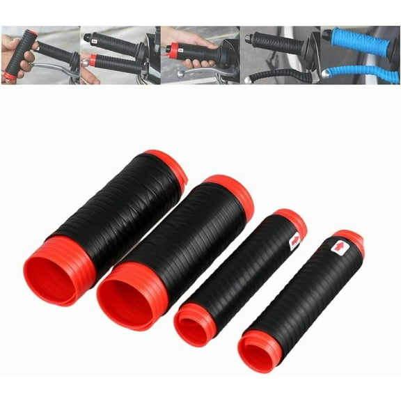 Universal Silicone Handlebar & Brake Lever Grip Covers,Non-Slip Wrap-Around Motorcycle Grips with Brake Lever Grip Wrap,Motorcycle Handlebar Tape