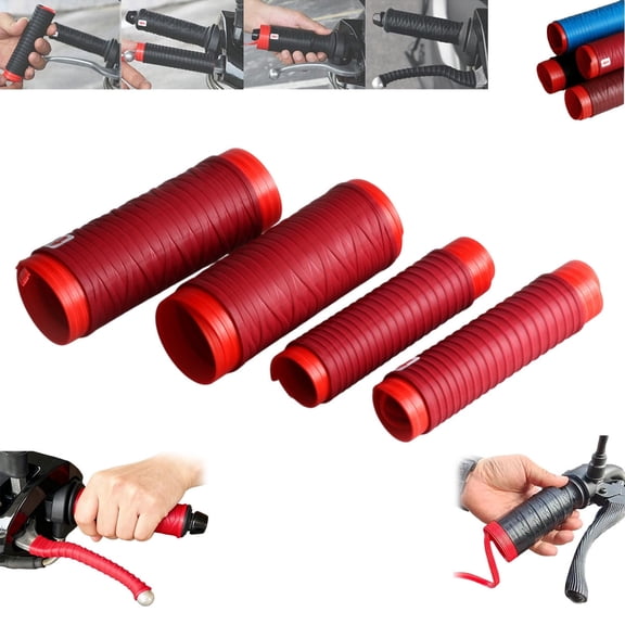 Universal Silicone Handlebar & Brake Lever Grip Covers,Non-Slip Wrap-Around Motorcycle Grips with Brake Lever Grip Wrap,Motorcycle Handlebar Tape