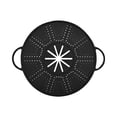 thumbnail image 1 of Universal Silicone Proof Lid for Pots and Pans Fits 11-Inch Cookware, Tempered Glass Replacement Lid with Heat Resistant, Dishwasher Safe, Free Bpa Black, 1 of 3