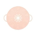 thumbnail image 1 of Universal Silicone Proof Lid for Pots and Pans Fits 11-Inch Cookware, Tempered Glass Replacement Lid with Heat Resistant, Dishwasher Safe, Free Bpa Pink, 1 of 3