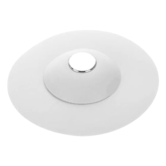 Universal Silicone Sink & Bathtub Drain Stopper, Flat Suction Hair Blocking Plug, Waterproof Drain Cover, Multi-Surface Tub Seal Lid for Kitchen Basins, Bathroom Showers & Laundry Room,White