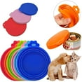 thumbnail image 1 of Universal Silicone Tin Can Lids for Pet Food Cans Pet Food Can Covers Pet Dog Cat Food Storage Can Tin Covers Lid Top/Yellow, 1 of 10