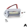 thumbnail image 1 of Universal Silver 6 Led License Plate Tag Lights Lamps Trailer Suv For Truck R1F3, 1 of 6