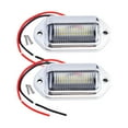 thumbnail image 1 of Universal Silver 6 Led License Plate Tag Lights Lamps Trailer Van Suv Fo C4R7, 1 of 4