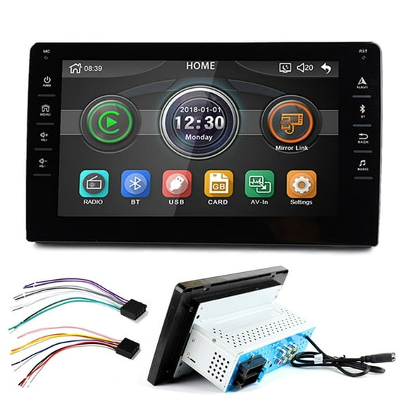Universal Single 1 Din 8" inch Car Stereo Radio TFT Touch Screen 12V Car Audio In-Dash Head Unit Mirror link Bluetooth MP5 Player USB FM Receiver