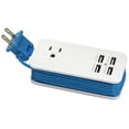thumbnail image 1 of Universal Single Outlet 4 USB Ports Charging Station Adapter Power Socket, 1 of 2