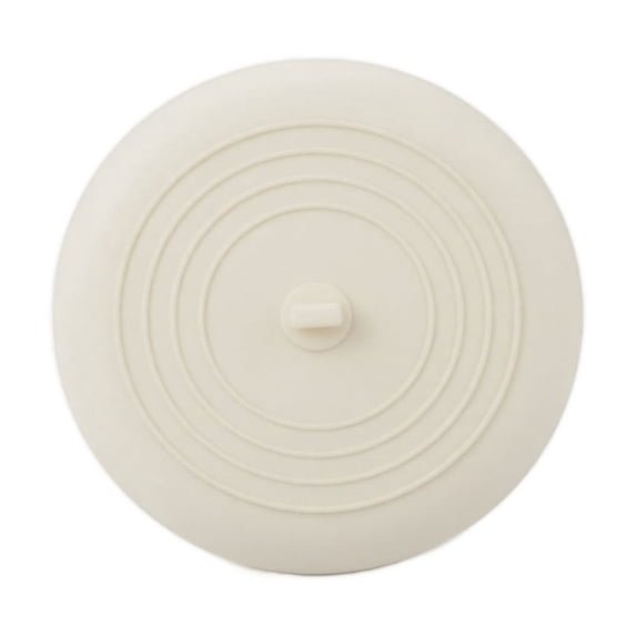 Universal Sink Drain Stopper 6 Inch Rubber Sink Drain Cover for Kitchen and Bathroom Use White Rubber Sink Stopper