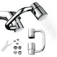 thumbnail image 1 of Universal Sink Faucet 1440° Rotatable Faucet Aerator Extension, 2026 Upgrade 2 Modes U Shaped Faucet Extender for Splash Reduction, 1080° Faucet Extender for Bathroom Sink Kitchen, 1 of 8
