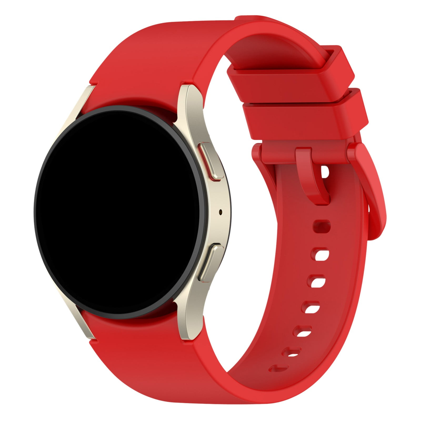 Universal Size Silicone Sweatproof Smartwatch Solid Color Band For