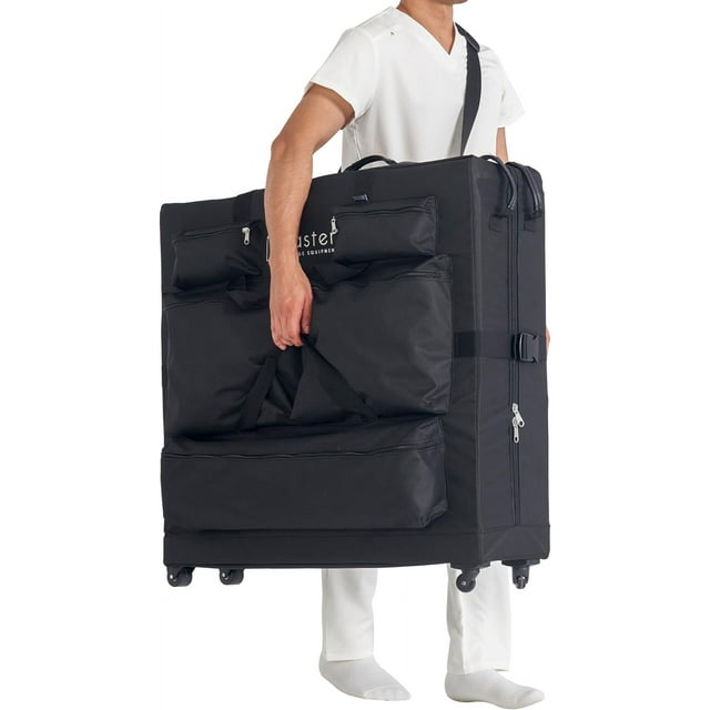 Universal Size Wheeled Massage Table Carry Case With Wheels, Oversized Carrying Bag For Foldable