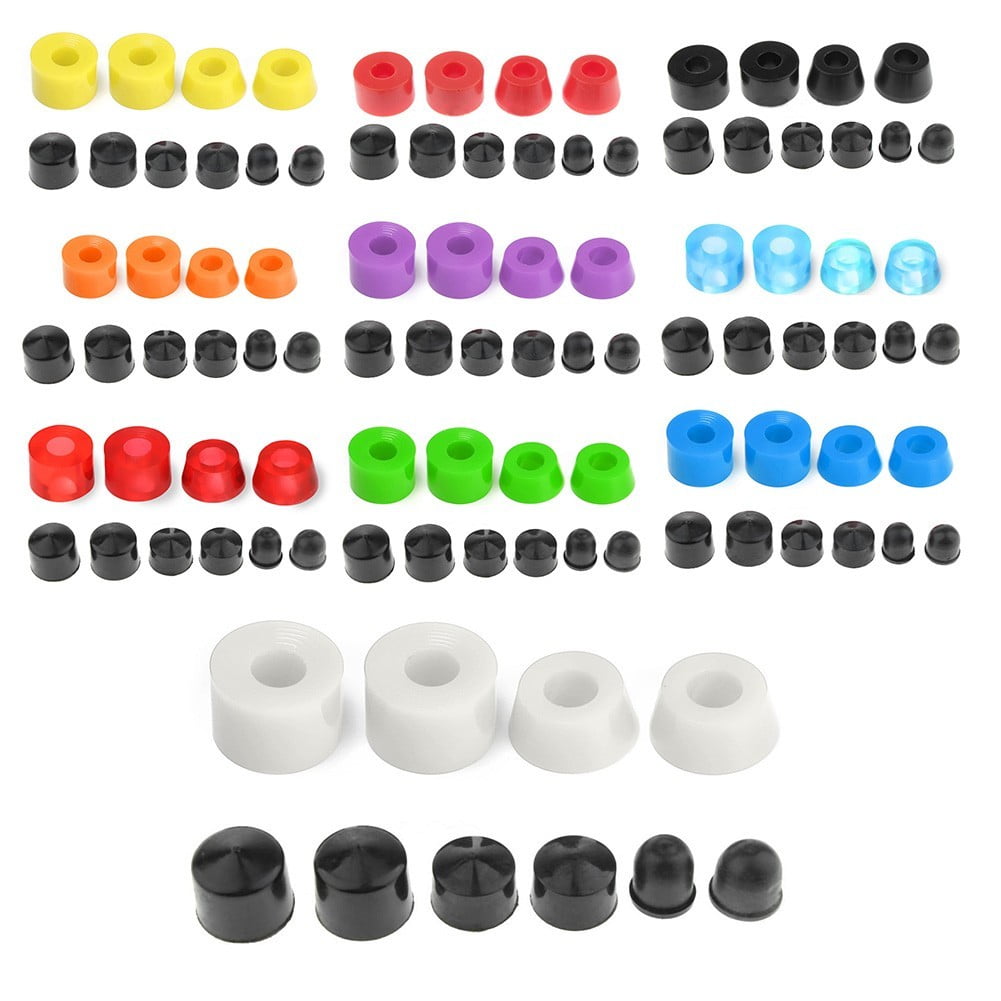 Universal Skateboard Truck Rebuild Kit Bushing Washers Pivot Cups Shock ...