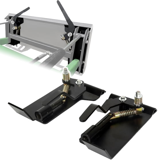 Universal Skid Steer Quick Attach Adapter Bucket Conversion Latch Plates - Fits Most Loaders & Tractor Attachments