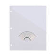 thumbnail image 1 of Universal Slash-Cut Pockets for Three-Ring Binders, Letter, 11 Pt, White, 10 Pack, 1 of 7