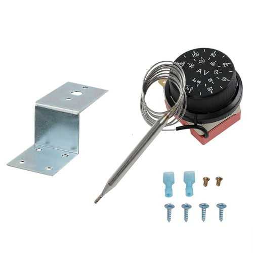 Universal Slim Fan 6" 7" 10" 12" 14" 16" Pull-in Engine Electric Radiator Cooling Fan Mount Kit Temperature Thermostat Switch Radiator Control Probe Kit