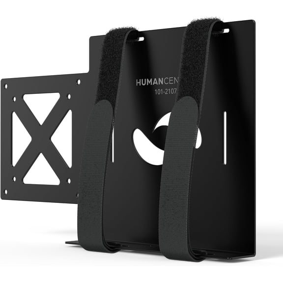 Universal Small Device VESA Mount for VESA Arms, Adjustable Strap Mount for Small Computers and Other Electronic Devices, Mounts On The Back of a Computer Monitor Using VESA Arm