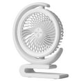 Universal Small USB Fan Desktop Fan With Light Personal Desktop LED