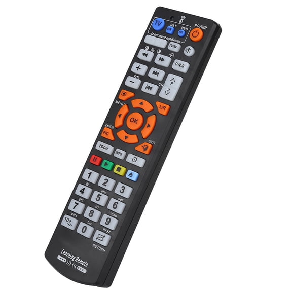 Universal Smart Remote Control, Learning Controller for TV, CBL, DVD, SAT - Black, 7.28 inches / 18.4 cm