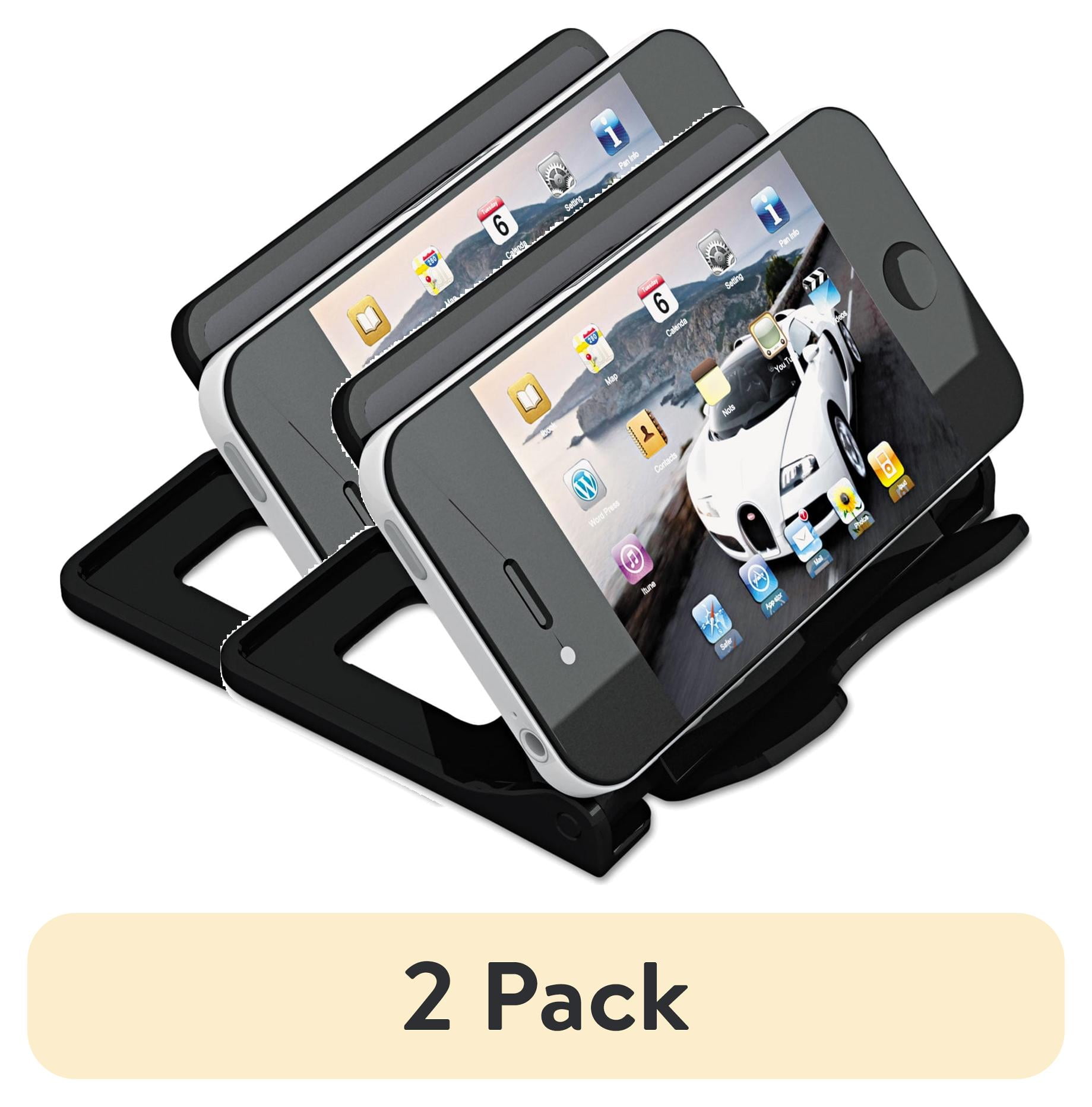 (2 pack) Universal Smartphone Stand, 1-Compartment, 4" x 2-3/4" x 2-3/4 ...