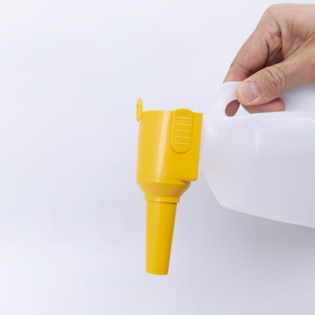 Universal Snap-On Funnel Spout – No-Spill, No-Mess Pouring for Half-Gallon & Gallon Jugs – Compatible with Water, Gas, and Food Containers (Pack of 2)