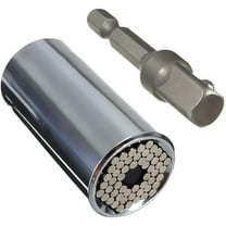 Universal Socket, (7Mm-19Mm) Universal Ratchet Maintenance Tool, With 3/8 Hexagonal Extension Rod Wrench, Multifunctional Drill Bit Adapter, Manual Tool Wrench Adapter, Drill Bit Tool