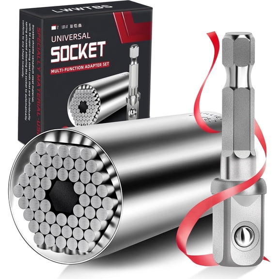 Universal Socket Tools Gifts for Mens Valentines Day Gifts for Him Husband Her Boyfriend  Socket Set With Power Drill  (7-9MM) Cool Stuff Gadgets for Dad Husband