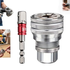 Universal Socket Wrench, Autogrip Universal Socket Tool, Auto Grip Universal Socket Tool with Power Drill Adapter, Adjustable Socket for Ratchet Wrench