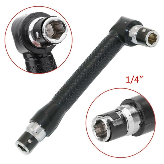 Universal Socket Wrench, L-Shaped Double Head Socket Wrench, Right Angle Screwdriver Wrench Tool, Mini Hand Tool for Tight Spaces, DIY Home Improvement Wrench Tool (1Pcs)