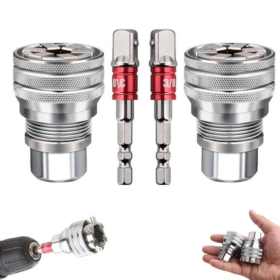 Universal Socket Wrench Tool, 10-19mm Adjustable Grip Socket with 3/8" Adapter, for Auto Repair & Home Maintenance
