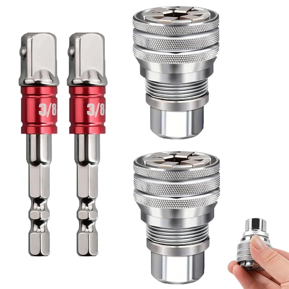 Universal Socket Wrench Tool, Multi-Function 10-19mm Grip Socket, 3/8" Drive Adapter for Ratchet, Drill, Torque Wrench