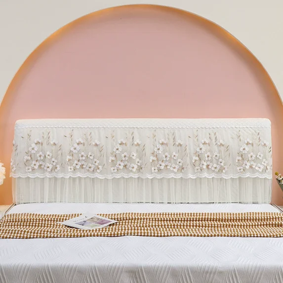 Universal Soft Stretch Headboard Cover Sofa Cover - Magnolia Solid Color Headboard Protector, Washable Stretch Fabric