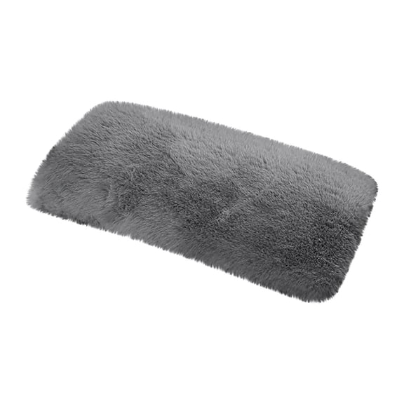 Furry Car Armrest Cover and Center Console Pad for Universal Vehicle Fit – Soft Wool Armrest Seat Cover Protector and Console Pad for Car Interior Accessories
