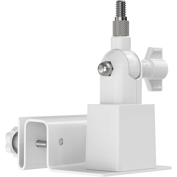 Universal Solar Panel Gutter Mount for Ring, Arlo, Eufy, Wyze, Reolink Solar Panels and More (White)