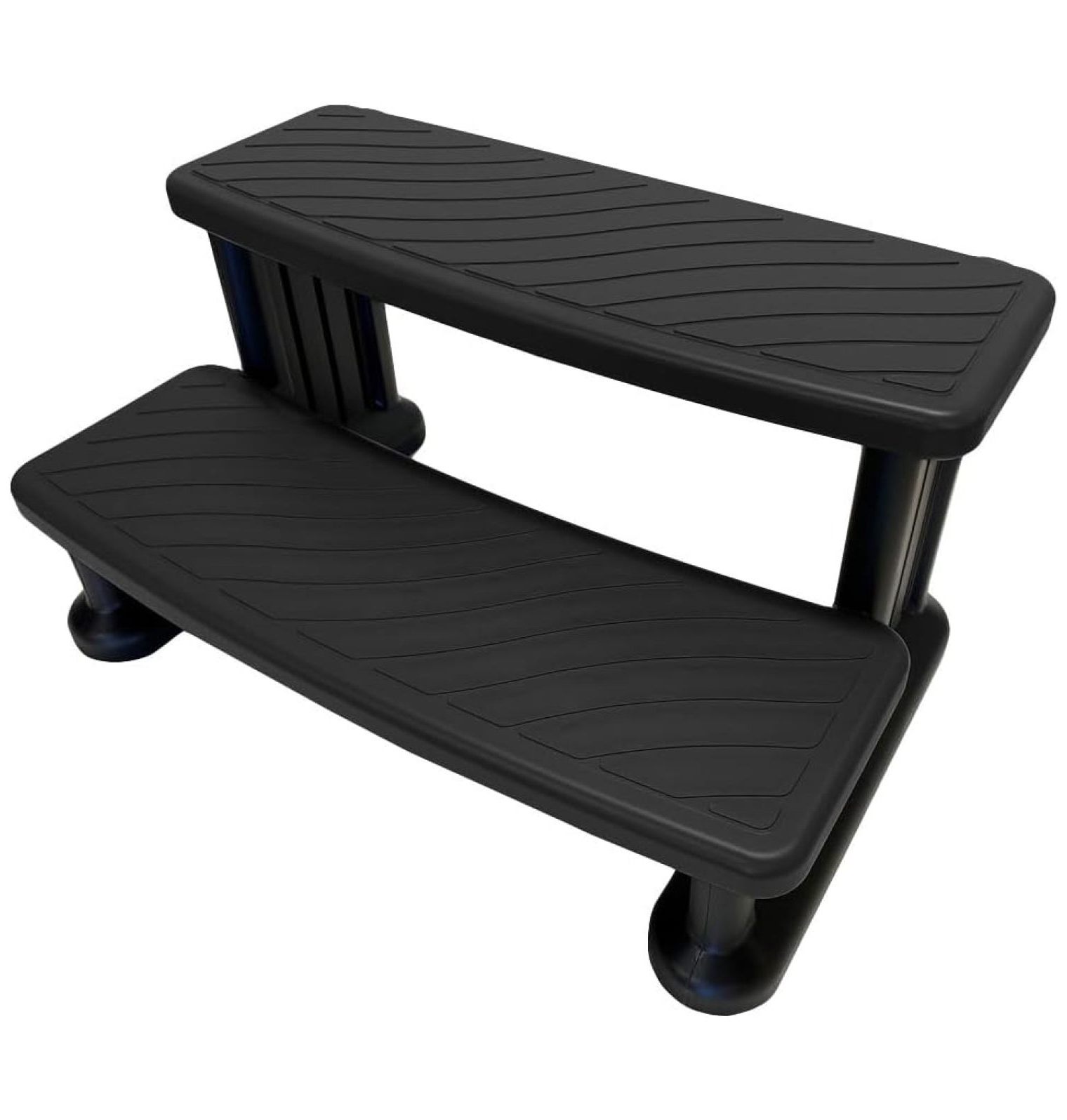 Universal Spa & Hot Tub Outdoor Steps No Slip Grip Support - Black ...