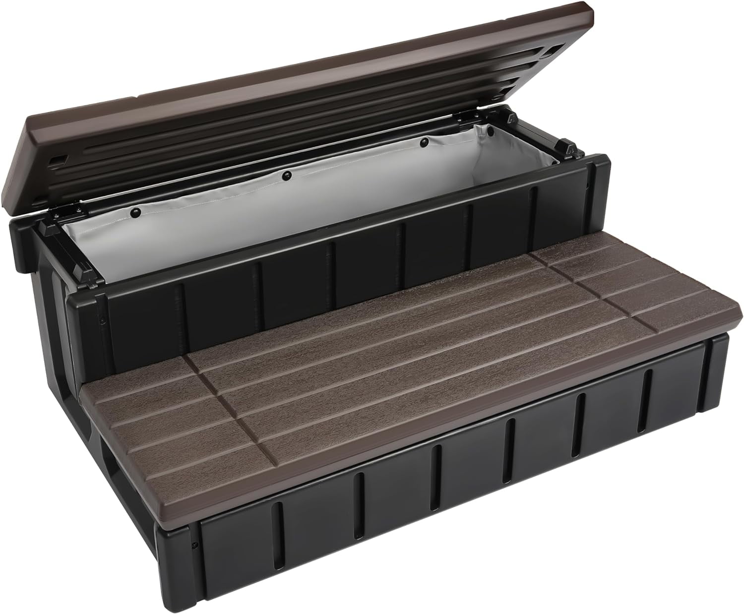 Universal Spa Hot Tub Step With Storage Outdoor Indoor Compartment Spa
