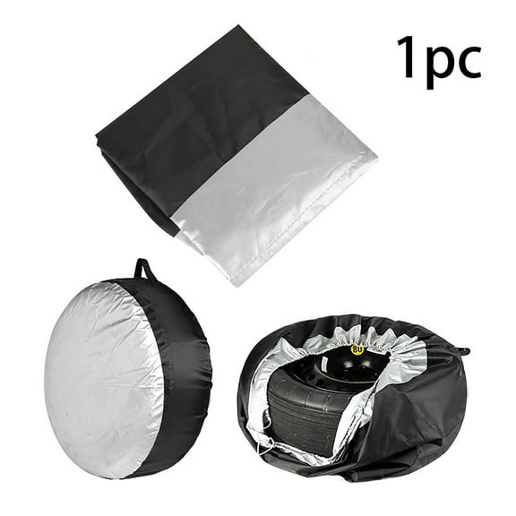 Universal Spare Tire Cover Dustproof Waterproof All-Weather UV-Resistant Heavy-Duty Fabric Protector for Outdoor Car Wheel Accessories A