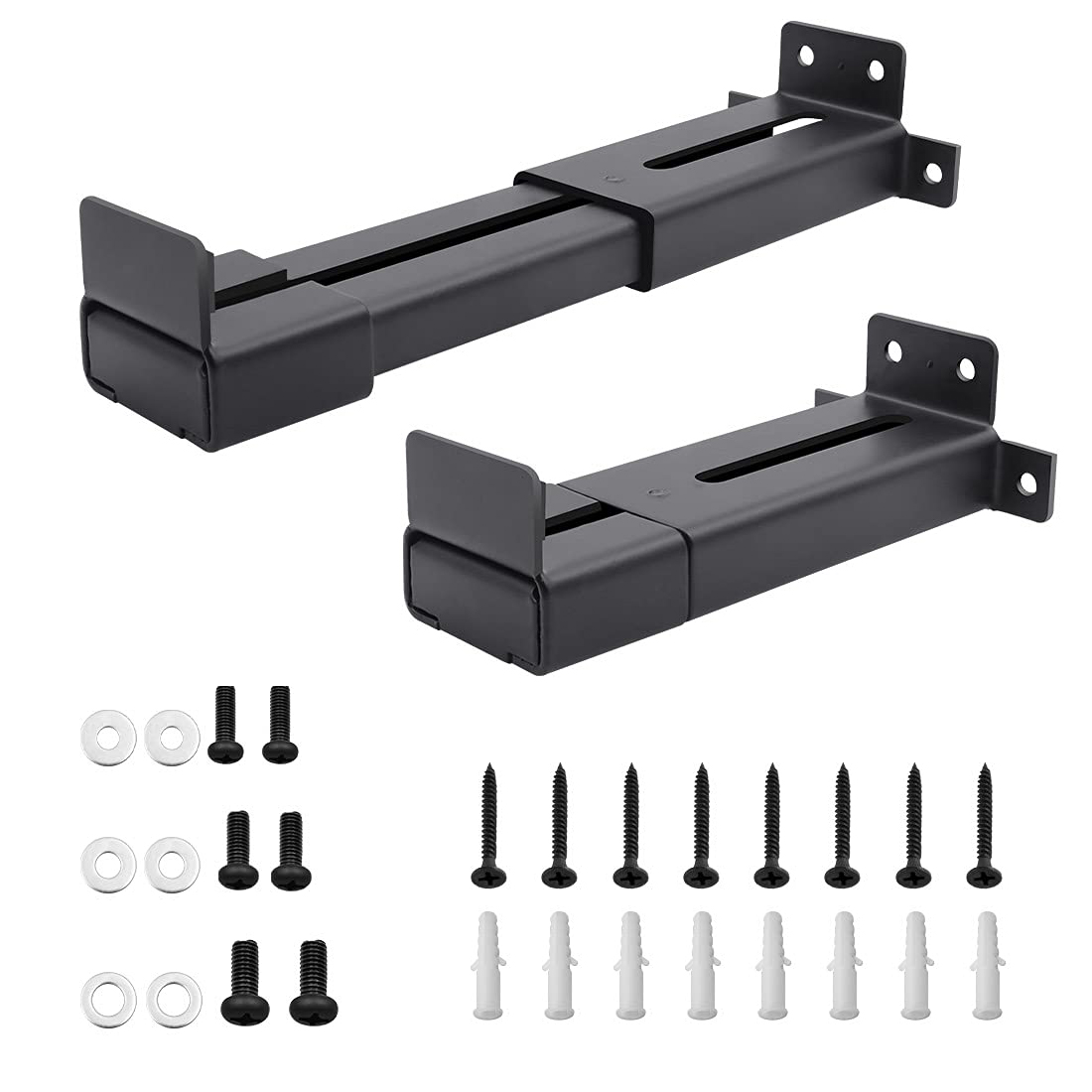 Monoprice Adjustable 33 lb. Capacity Speaker Wall Mount Brackets (Pair
