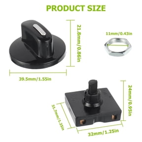 Universal Speed Selector Switch 4 Position 3 Speed 2pcs 13a125v/10a250v Rotary
