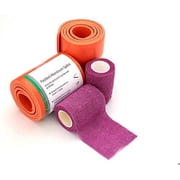 Universal Splint Roll with Self Adherent Cohesive Tape Adhesive Bandage Wrap for Sports, First Aid, Pets Purple