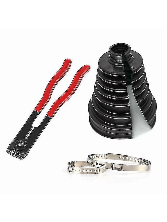 Universal Split Cv Boot Kit Driveshaft Stretchy Rubber Outer Gaiters Easy Fit With Clips Cv Boot Pliers Zekai