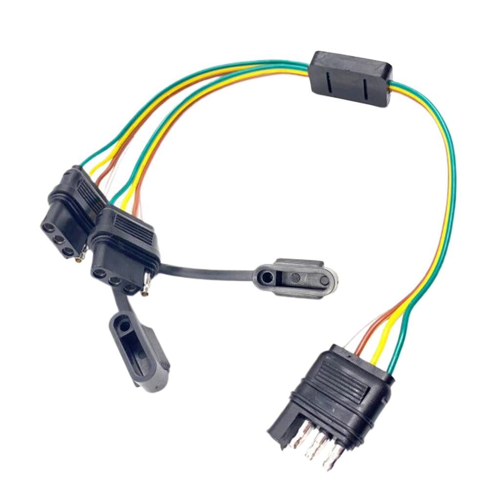 Universal Splitter Trailer Light Wiring Adapters LED Strip Brake Tailgate Light Bar Plug Adapter Extension Harness