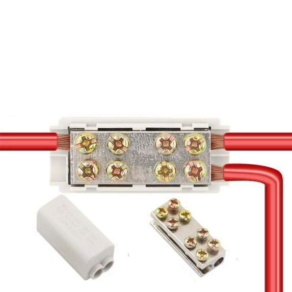 Universal Splitter Wire Connector Locking Quick Crimp Terminal Block Quick Wire Connector Terminal High Power Branch Terminal T-type Wiring Terminal Block ZK-1310