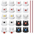 thumbnail image 1 of Universal Spraying Can Nozzle Kit for Montana/ - 20 Assorted Caps & Tips - Graffiti, Auto Repair, DIY Projects,20 x assorted nozzles 2 x Tube, 1 of 7