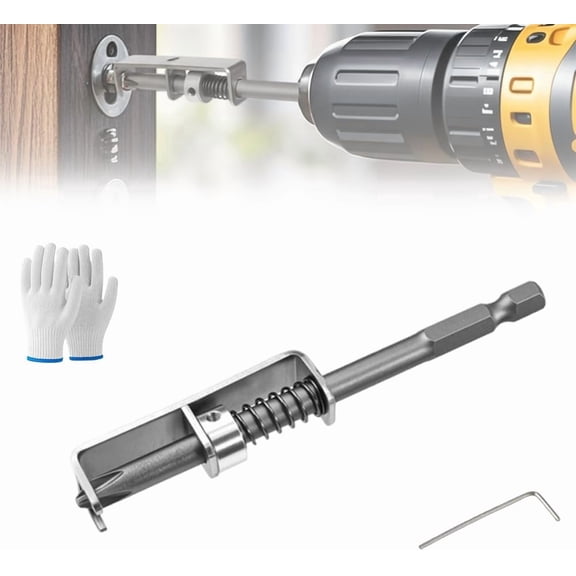 Universal Spring Loaded Anti Drop Screw Holder Screwdriver Bit Drill Magnetic Positioning Tool Repair Secure Quick Release Electric DIY Aluminum Alloy Fixing Kit(1Pc)