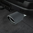 thumbnail image 1 of Universal Stainless Steel Exhaust Tip Tailpipe Cover, 5.1x3.5 Inch Decorative Muffler Tip for Car Modification, Easy Install No Tools, Anti-Rust, Blue 2.5" Inlet Black, 1 of 6